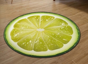 Thảm tròn hình trái cây